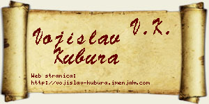 Vojislav Kubura vizit kartica